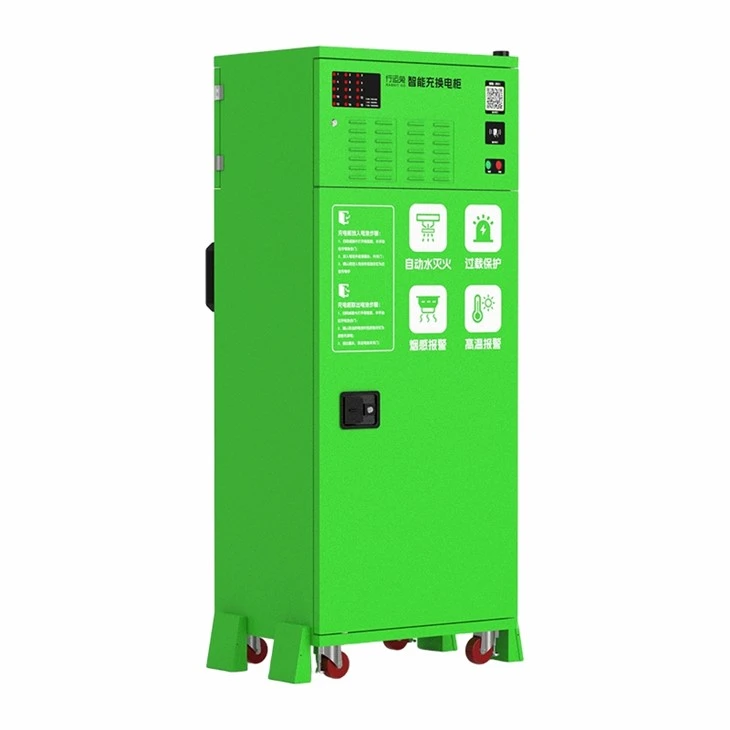 Electric Vehicle 20-Compartment Intelligent Battery Swapping Cabinet factory